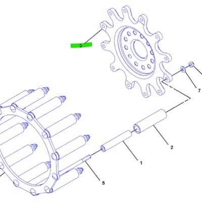 CAT 247B Drive Cage (Undercarriage)