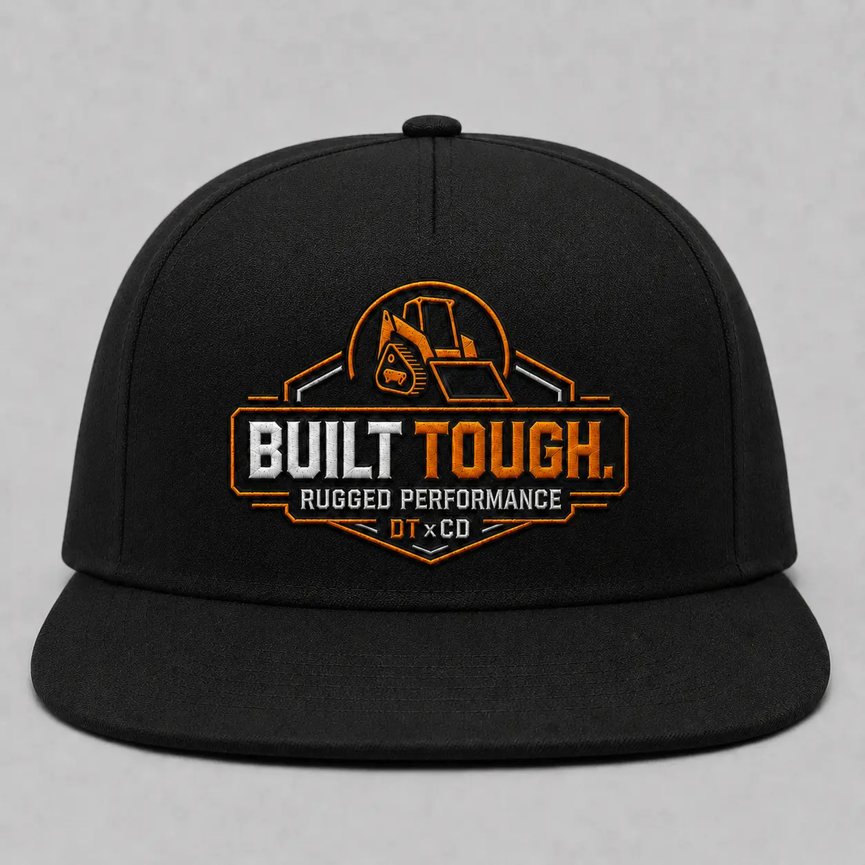 DT x CD Built Tough snapback hat - front